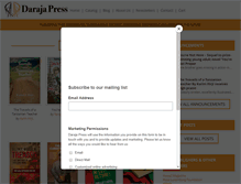 Tablet Screenshot of darajapress.com